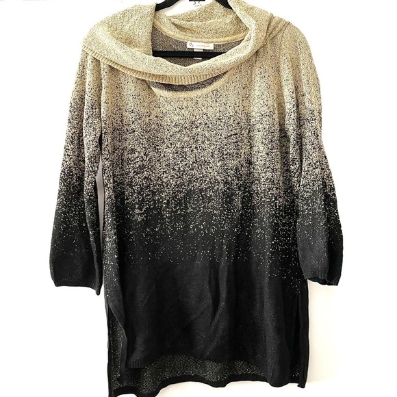 Ombré cowl neck sweater - Picture 1 of 5